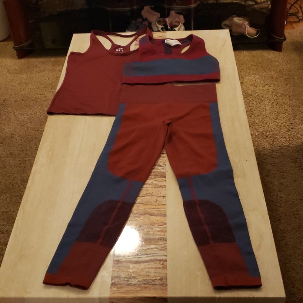 3 peice Activewear workout outfit